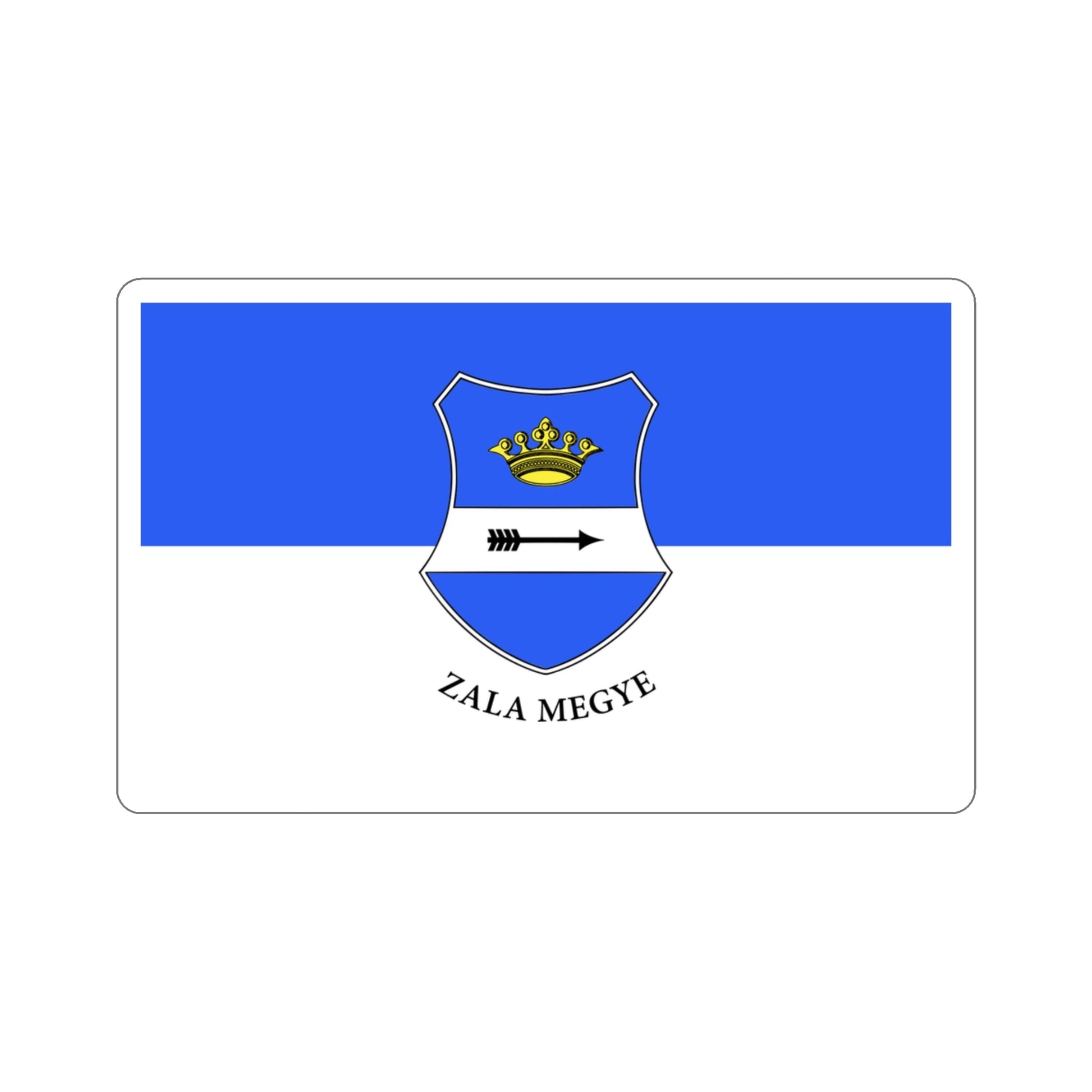 Flag of Zala County Hungary STICKER Vinyl Die-Cut Decal-3 Inch-The Sticker Space