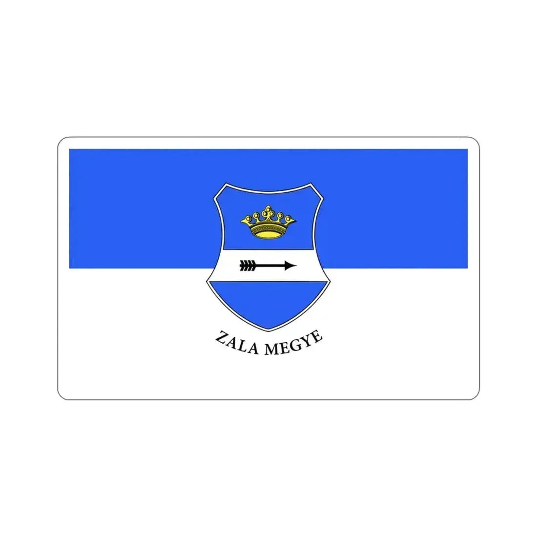 Flag of Zala County Hungary STICKER Vinyl Die-Cut Decal 3 Inch - The Sticker Space