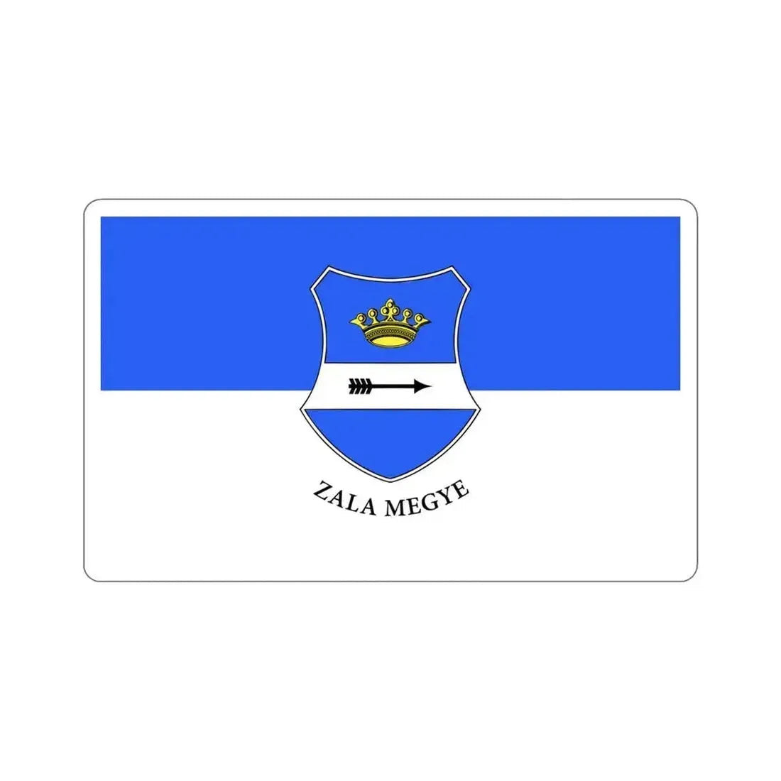 Flag of Zala County Hungary STICKER Vinyl Die-Cut Decal 4 Inch - The Sticker Space