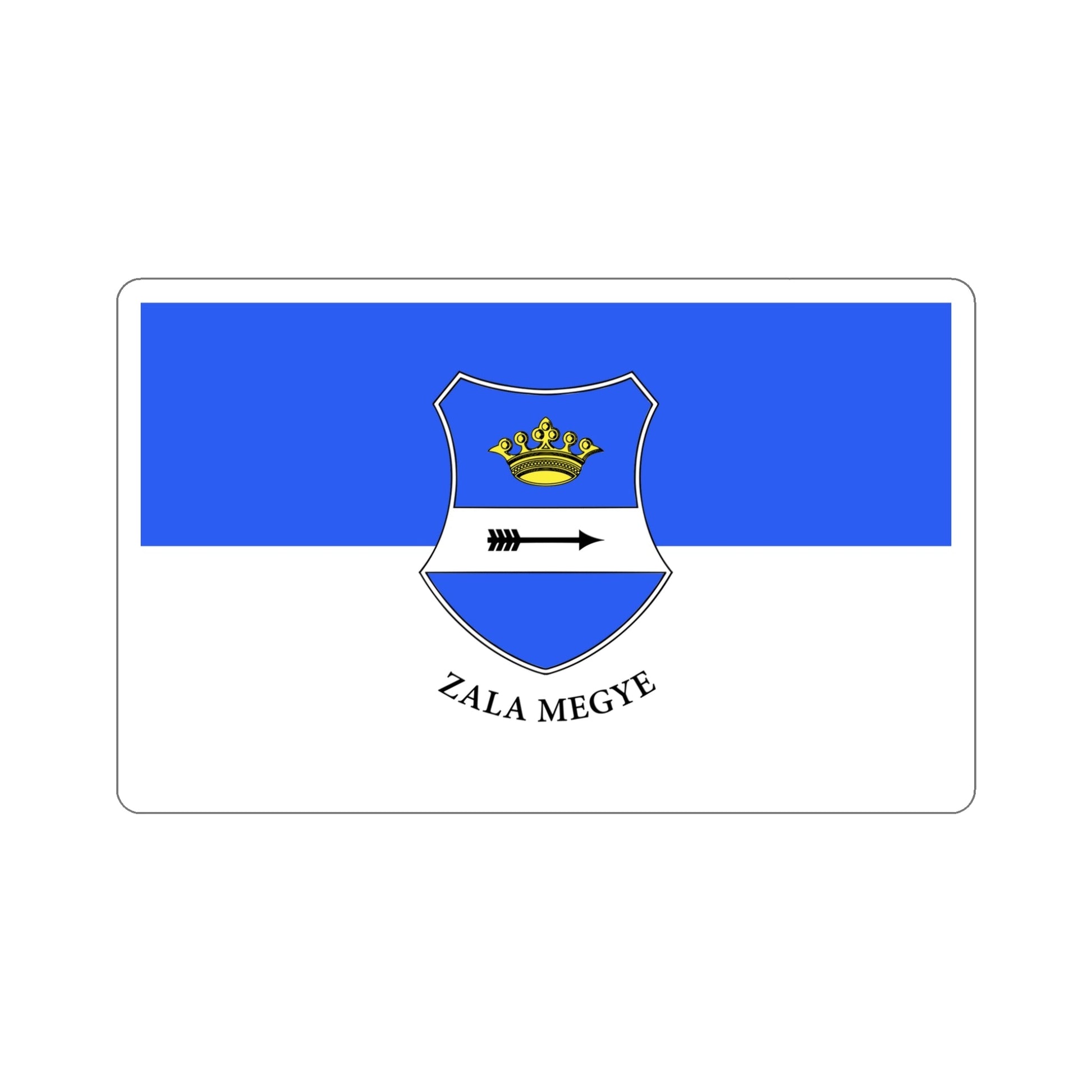 Flag of Zala County Hungary STICKER Vinyl Die-Cut Decal-5 Inch-The Sticker Space