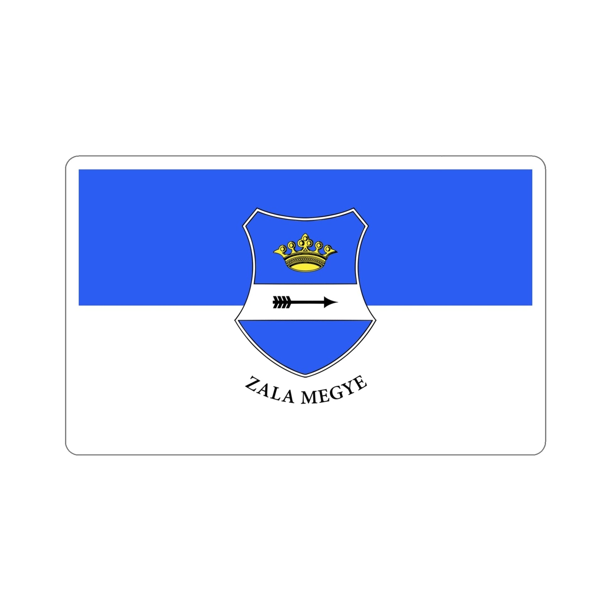 Flag of Zala County Hungary STICKER Vinyl Die-Cut Decal-6 Inch-The Sticker Space