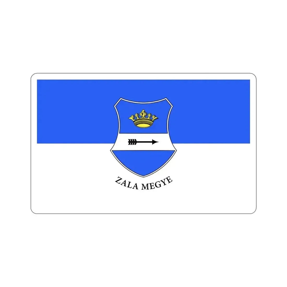 Flag of Zala County Hungary STICKER Vinyl Die-Cut Decal - The Sticker Space