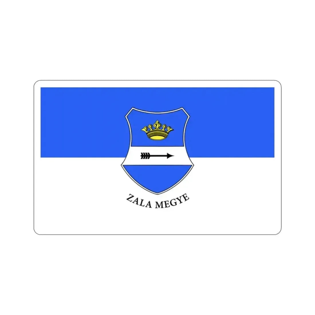 Flag of Zala County Hungary STICKER Vinyl Die-Cut Decal - The Sticker Space