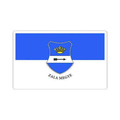 Flag of Zala County Hungary - STICKER Vinyl Kiss-Cut Decal 2 Inch White - The Sticker Space