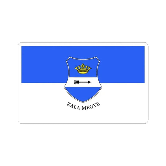 Flag of Zala County Hungary - STICKER Vinyl Kiss-Cut Decal 2 Inch White - The Sticker Space
