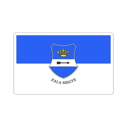 Flag of Zala County Hungary - STICKER Vinyl Kiss-Cut Decal 3 Inch White - The Sticker Space