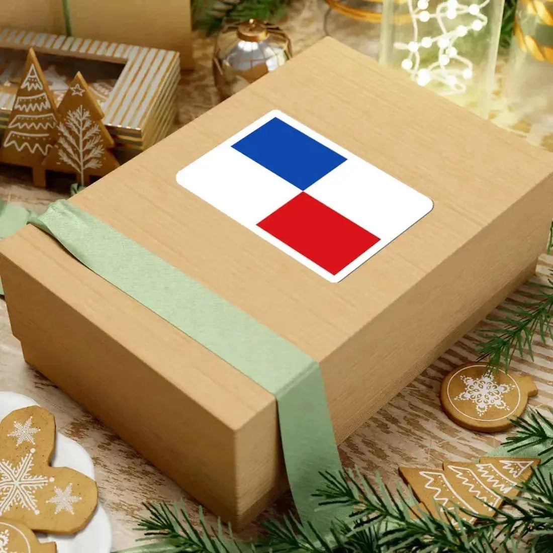 Flag of Zandhoven (Belgium) STICKER Vinyl Kiss-Cut Decal - The Sticker Space