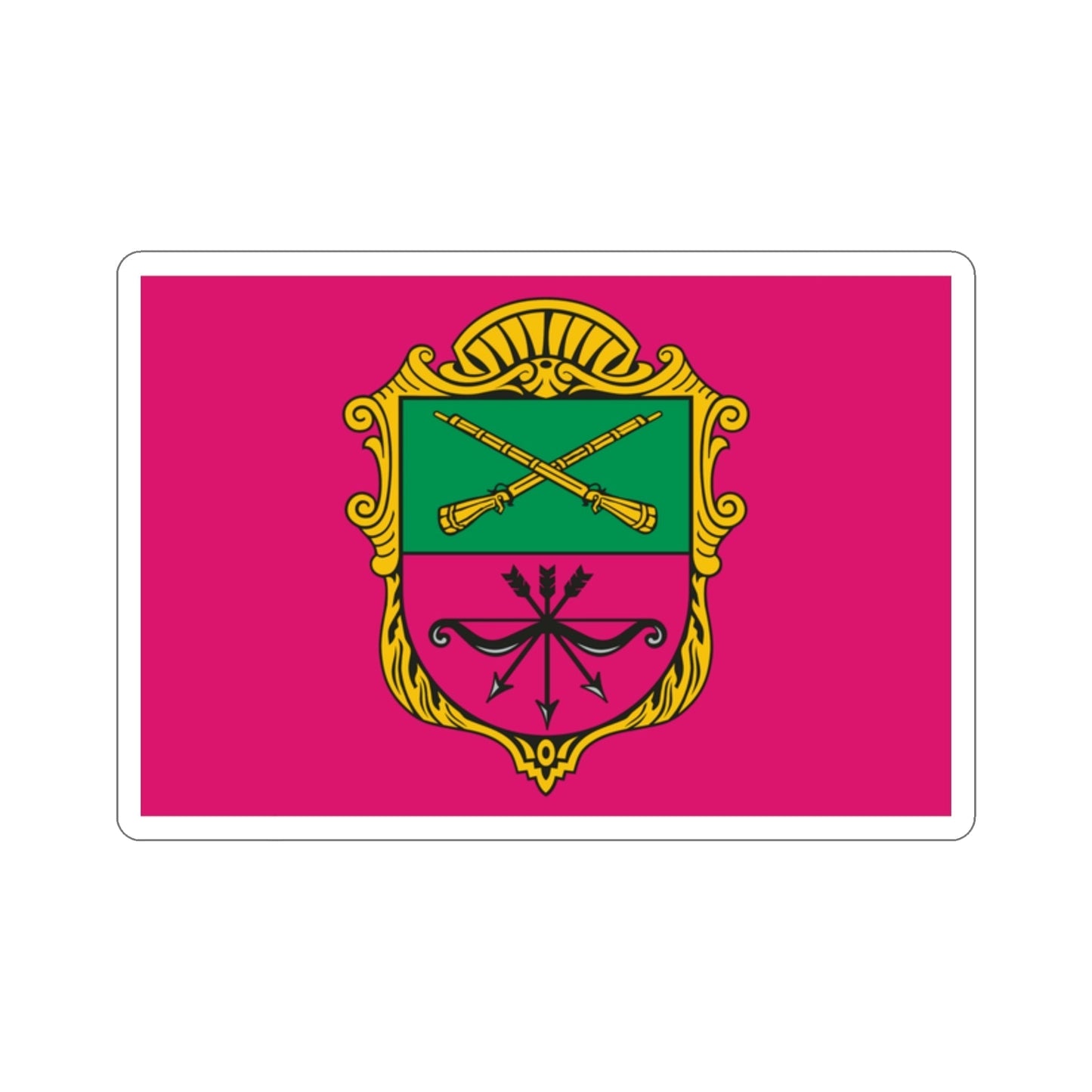 Flag of Zaporizhzhia Ukraine STICKER Vinyl Die-Cut Decal-2 Inch-The Sticker Space