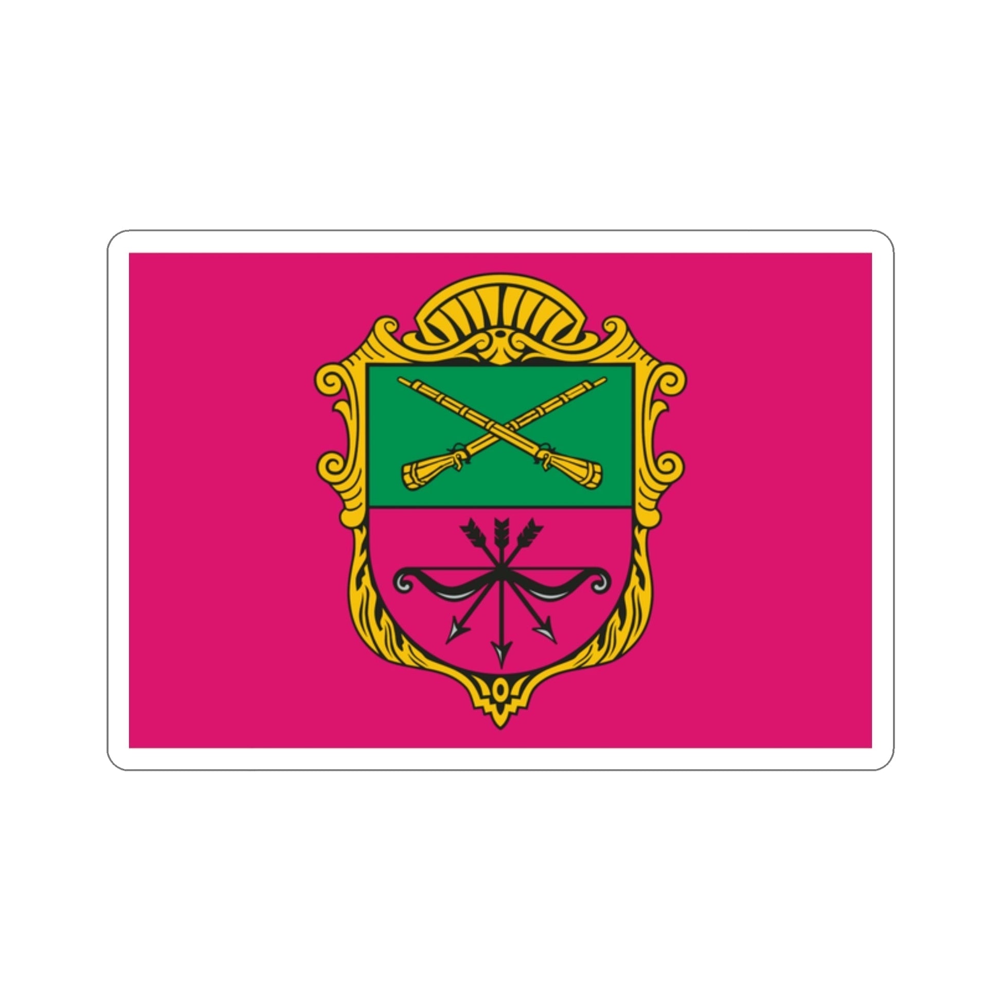 Flag of Zaporizhzhia Ukraine STICKER Vinyl Die-Cut Decal-2 Inch-The Sticker Space