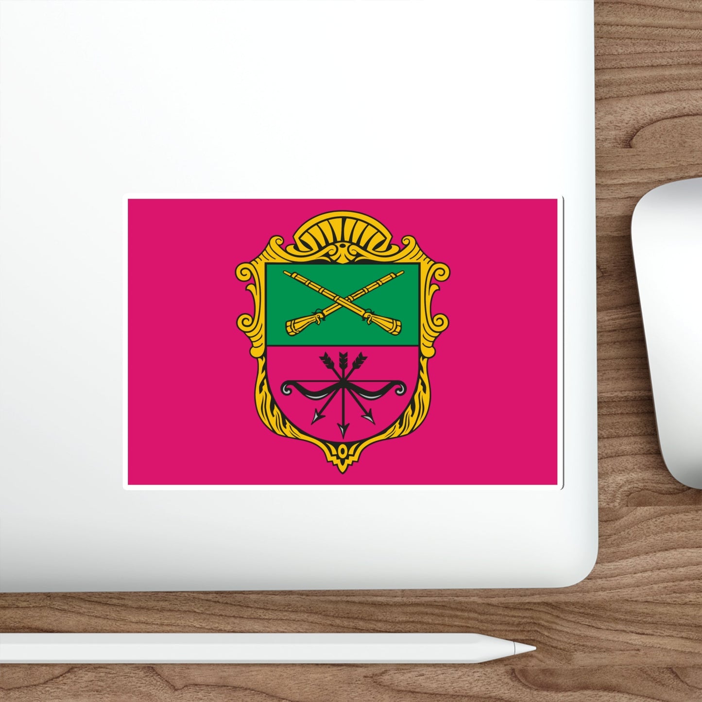 Flag of Zaporizhzhia Ukraine STICKER Vinyl Die-Cut Decal-The Sticker Space