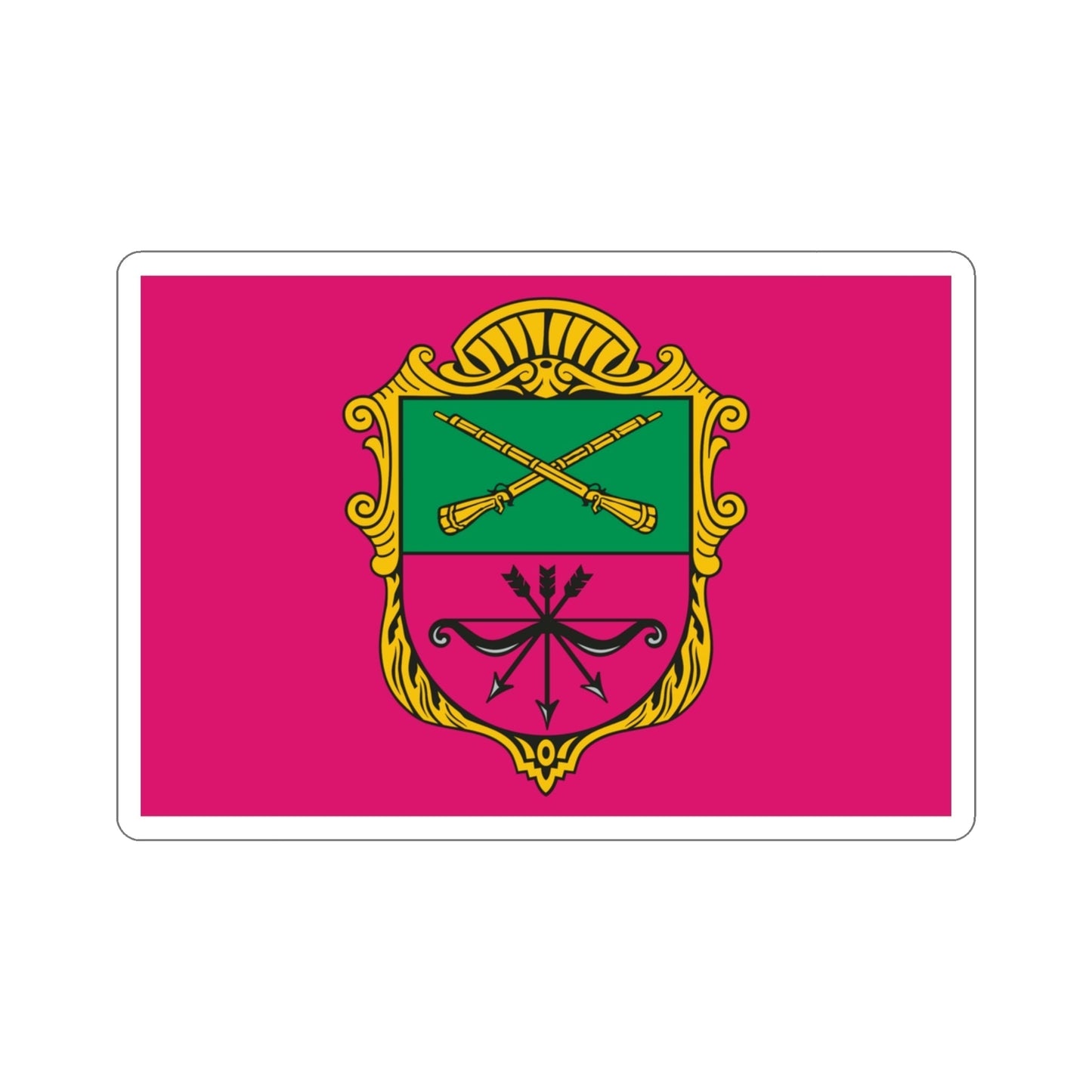 Flag of Zaporizhzhia Ukraine STICKER Vinyl Die-Cut Decal-3 Inch-The Sticker Space