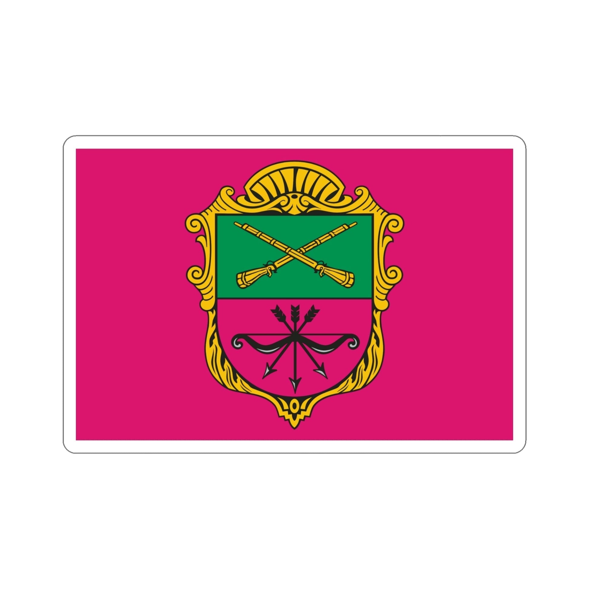 Flag of Zaporizhzhia Ukraine STICKER Vinyl Die-Cut Decal-4 Inch-The Sticker Space