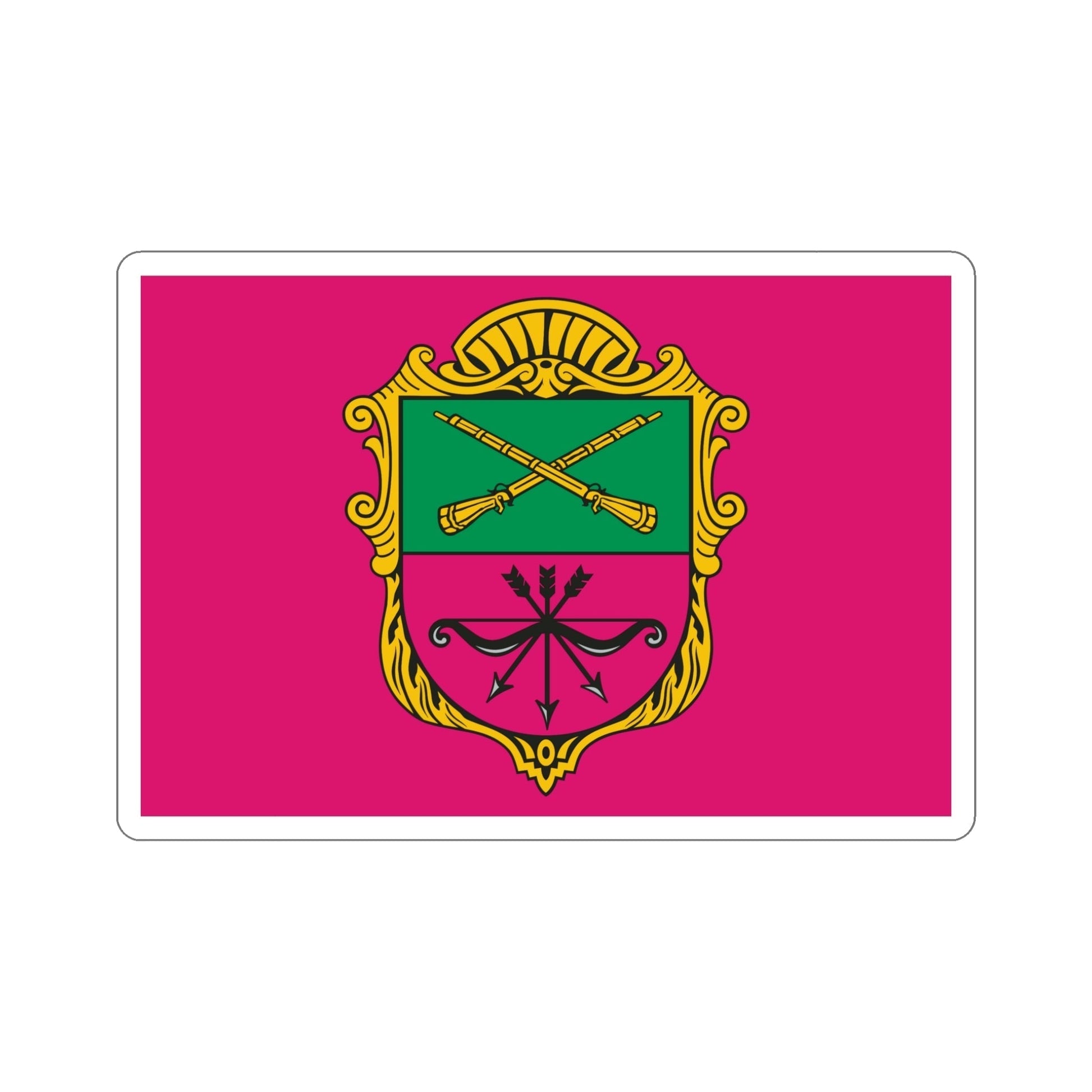 Flag of Zaporizhzhia Ukraine STICKER Vinyl Die-Cut Decal-5 Inch-The Sticker Space