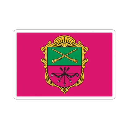 Flag of Zaporizhzhia Ukraine STICKER Vinyl Die-Cut Decal 5 Inch - The Sticker Space