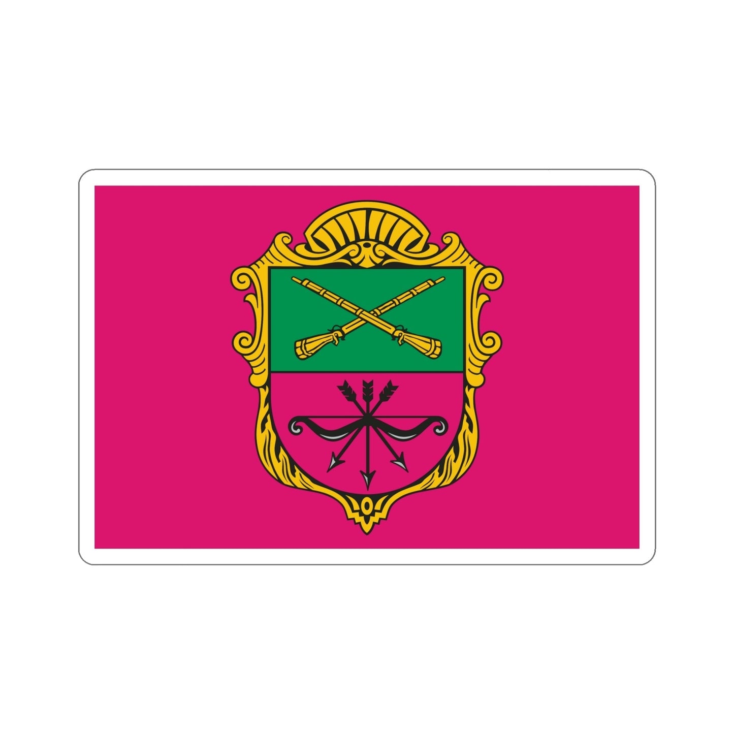 Flag of Zaporizhzhia Ukraine STICKER Vinyl Die-Cut Decal-6 Inch-The Sticker Space