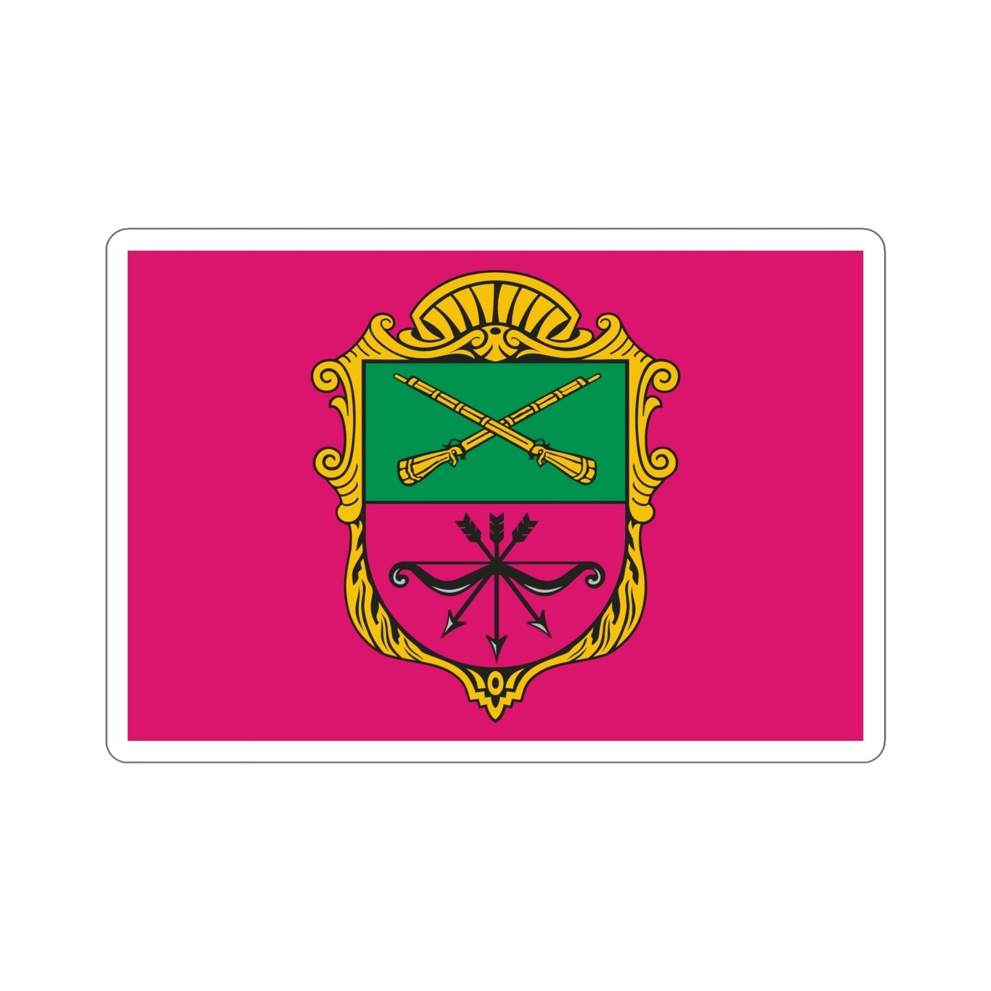 Flag of Zaporizhzhia Ukraine STICKER Vinyl Die-Cut Decal-6 Inch-The Sticker Space