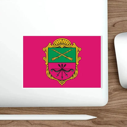 Flag of Zaporizhzhia Ukraine STICKER Vinyl Die-Cut Decal - The Sticker Space
