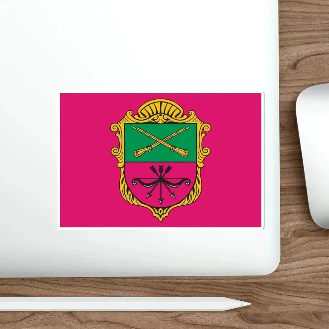 Flag of Zaporizhzhia Ukraine STICKER Vinyl Die-Cut Decal - The Sticker Space