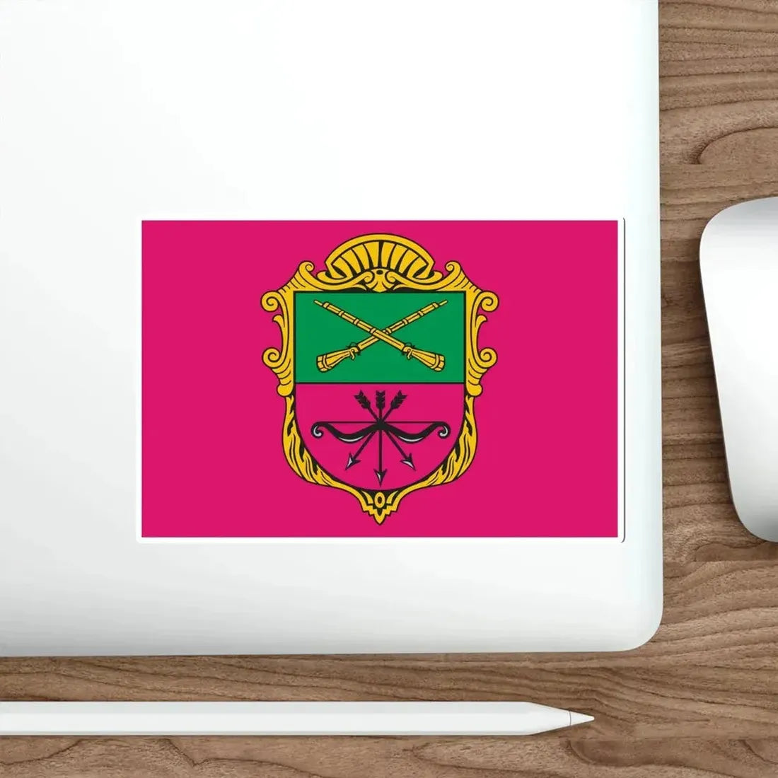 Flag of Zaporizhzhia Ukraine STICKER Vinyl Die-Cut Decal - The Sticker Space