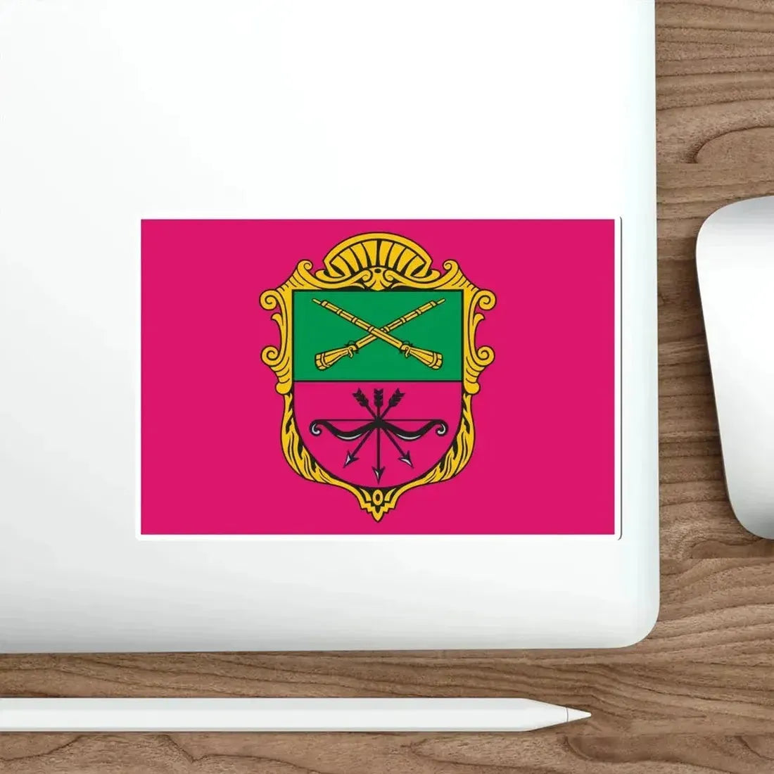 Flag of Zaporizhzhia Ukraine STICKER Vinyl Die-Cut Decal - The Sticker Space