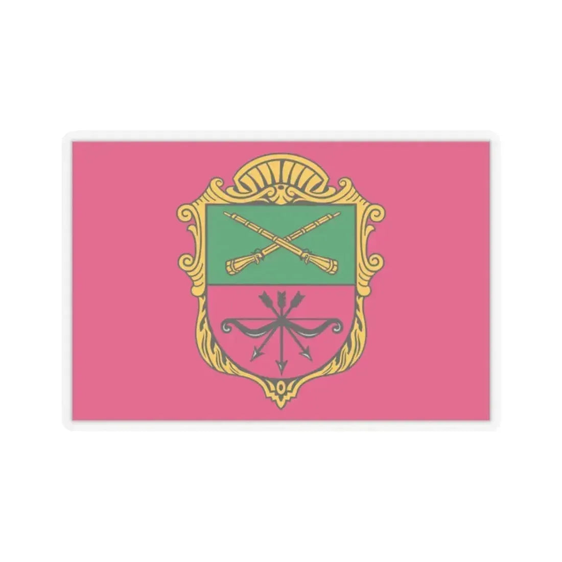 Flag of Zaporizhzhia Ukraine - STICKER Vinyl Kiss-Cut Decal 2 Inch Transparent - The Sticker Space