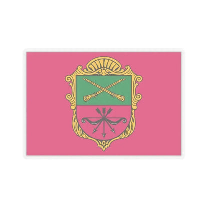 Flag of Zaporizhzhia Ukraine - STICKER Vinyl Kiss-Cut Decal 2 Inch Transparent - The Sticker Space