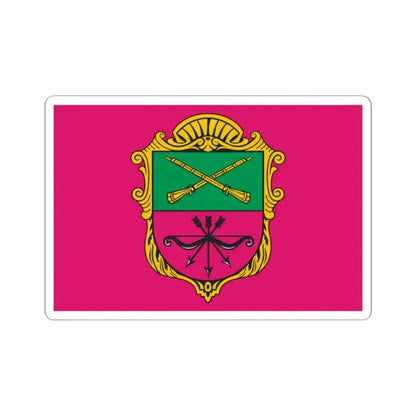 Flag of Zaporizhzhia Ukraine - STICKER Vinyl Kiss-Cut Decal 2 Inch White - The Sticker Space