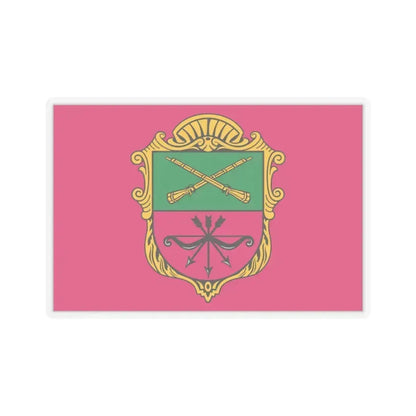 Flag of Zaporizhzhia Ukraine - STICKER Vinyl Kiss-Cut Decal 3 Inch Transparent - The Sticker Space
