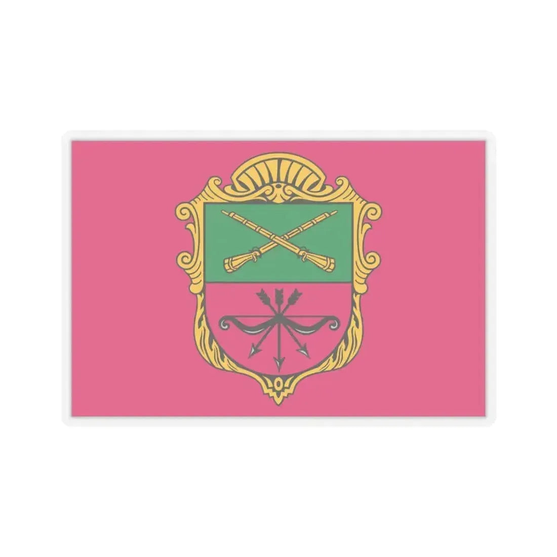 Flag of Zaporizhzhia Ukraine - STICKER Vinyl Kiss-Cut Decal 6 Inch Transparent - The Sticker Space