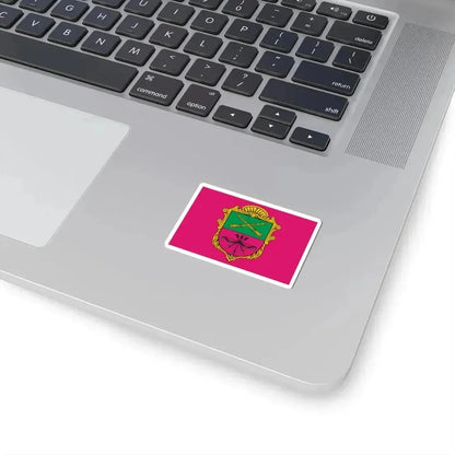 Flag of Zaporizhzhia Ukraine - STICKER Vinyl Kiss-Cut Decal - The Sticker Space