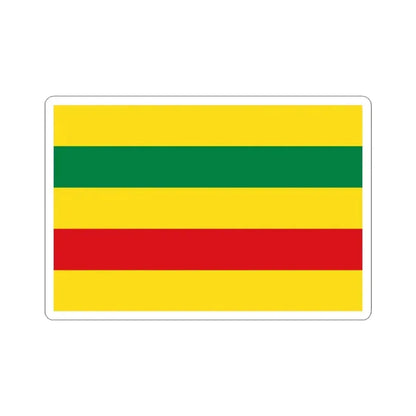 Flag of Zaruma (Ecuador) STICKER Vinyl Kiss-Cut Decal 3 Inch White - The Sticker Space