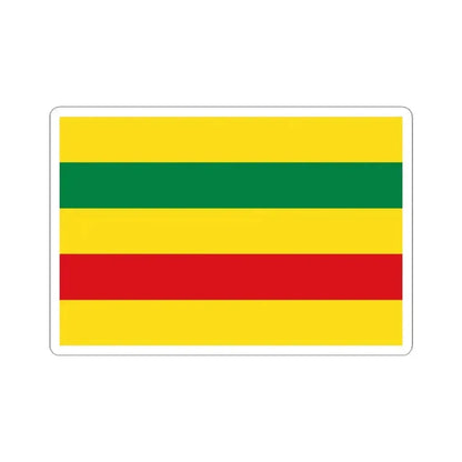 Flag of Zaruma (Ecuador) STICKER Vinyl Kiss-Cut Decal 4 Inch White - The Sticker Space
