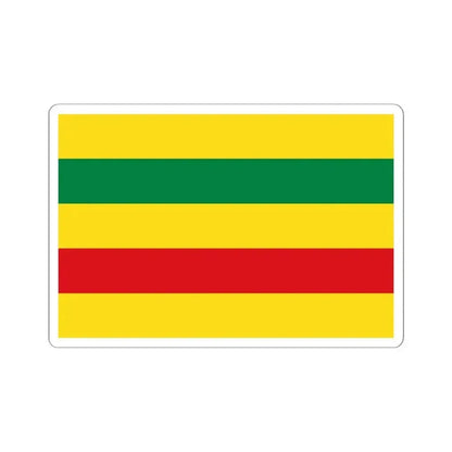 Flag of Zaruma (Ecuador) STICKER Vinyl Kiss-Cut Decal 6 Inch White - The Sticker Space