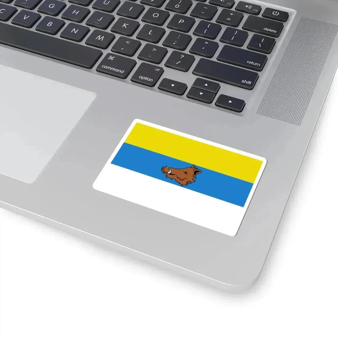 Flag of Zaventem (Belgium) STICKER Vinyl Kiss-Cut Decal - The Sticker Space