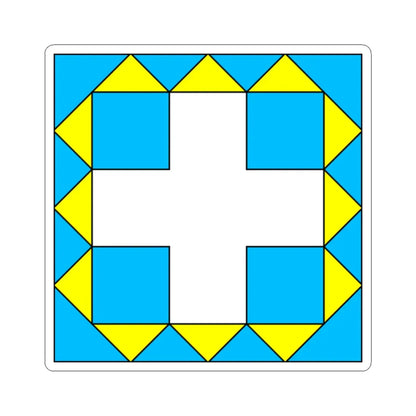 Flag of Zbarazh (Ukraine) STICKER Vinyl Kiss-Cut Decal 2 Inch White - The Sticker Space