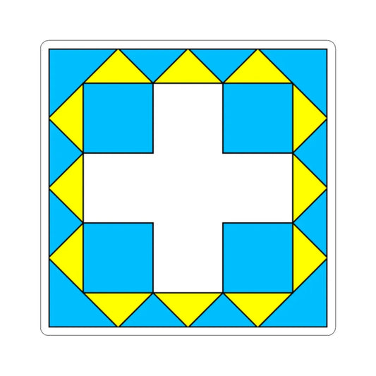 Flag of Zbarazh (Ukraine) STICKER Vinyl Kiss-Cut Decal 2 Inch White - The Sticker Space