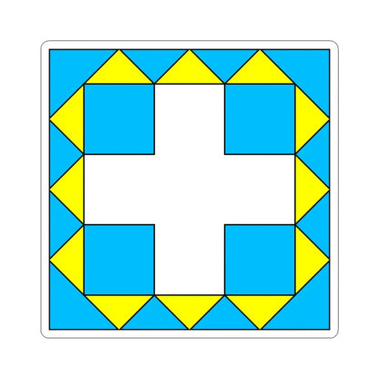 Flag of Zbarazh (Ukraine) STICKER Vinyl Kiss-Cut Decal 6 Inch White - The Sticker Space