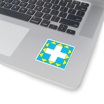 Flag of Zbarazh (Ukraine) STICKER Vinyl Kiss-Cut Decal - The Sticker Space
