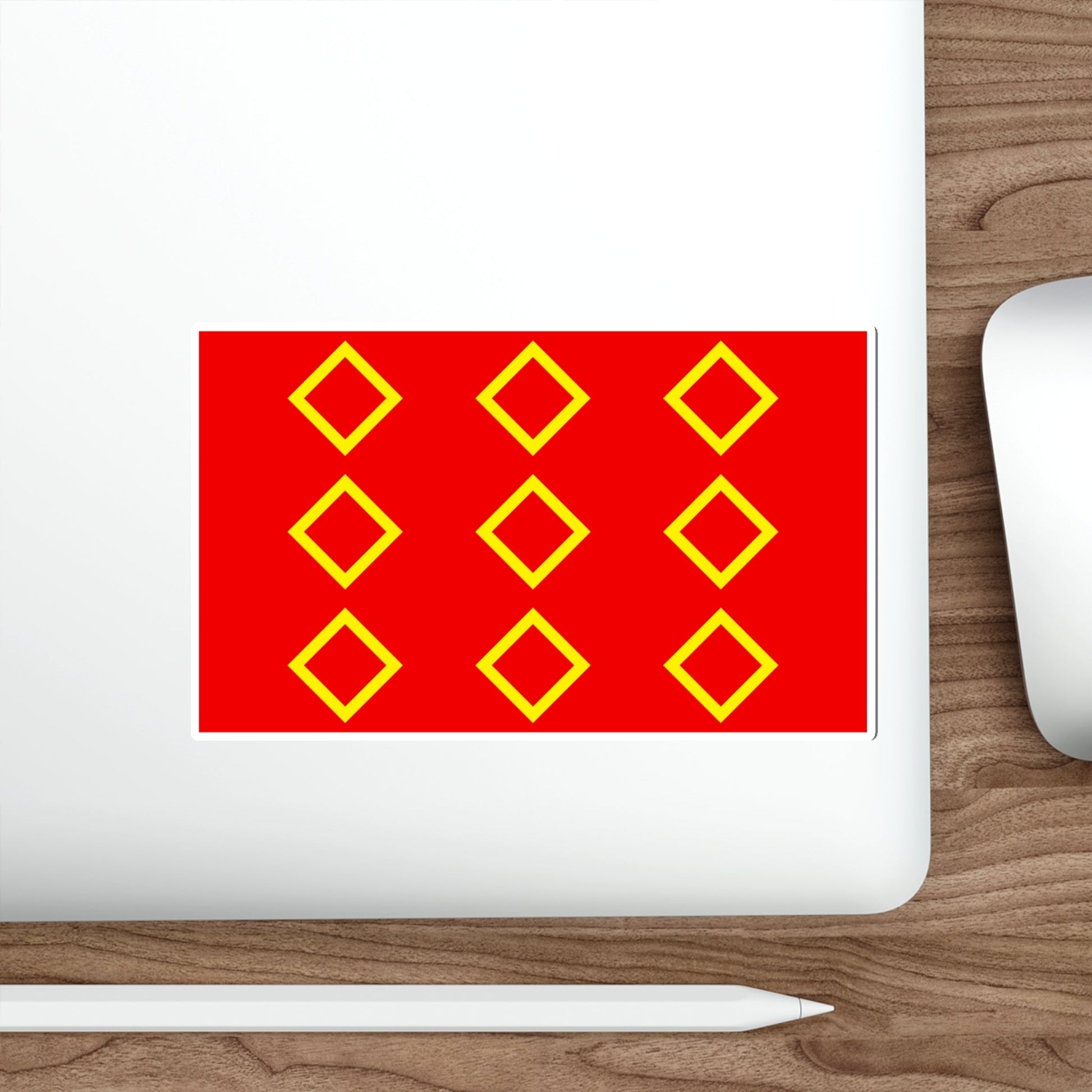 Flag of Żebbuġ 1993 to 2000 Malta STICKER Vinyl Die-Cut Decal-The Sticker Space