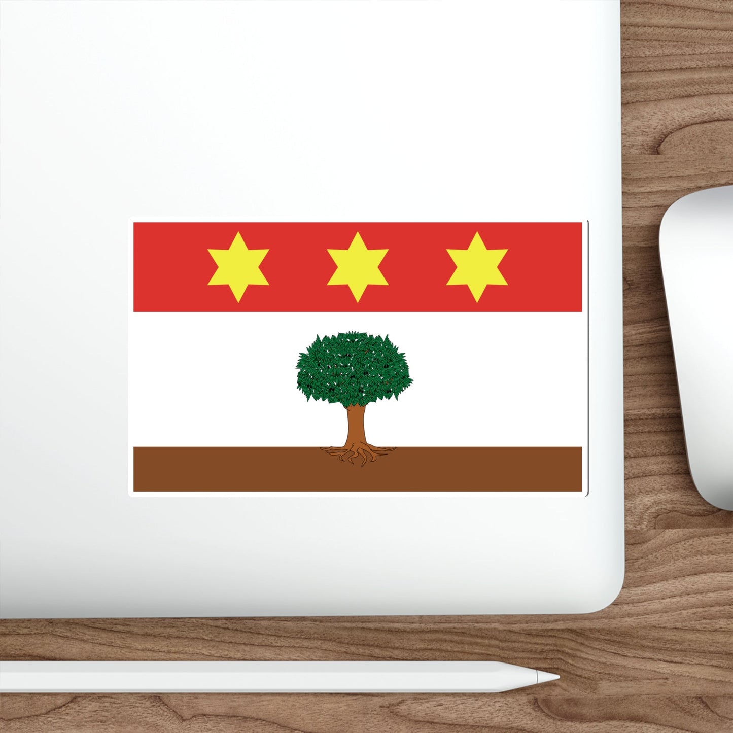 Flag of Żebbuġ Gozo Malta STICKER Vinyl Die-Cut Decal-The Sticker Space