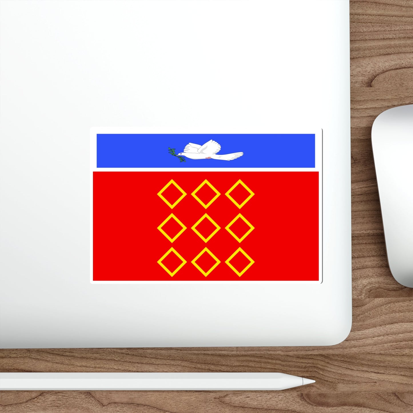 Flag of Żebbuġ Malta STICKER Vinyl Die-Cut Decal-The Sticker Space