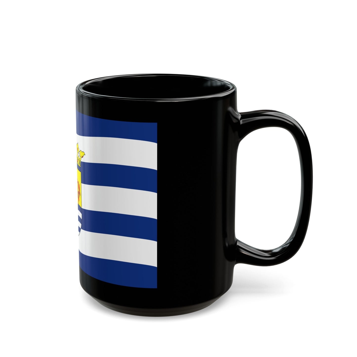 Flag of Zeeland Netherlands - Black Coffee Mug-The Sticker Space