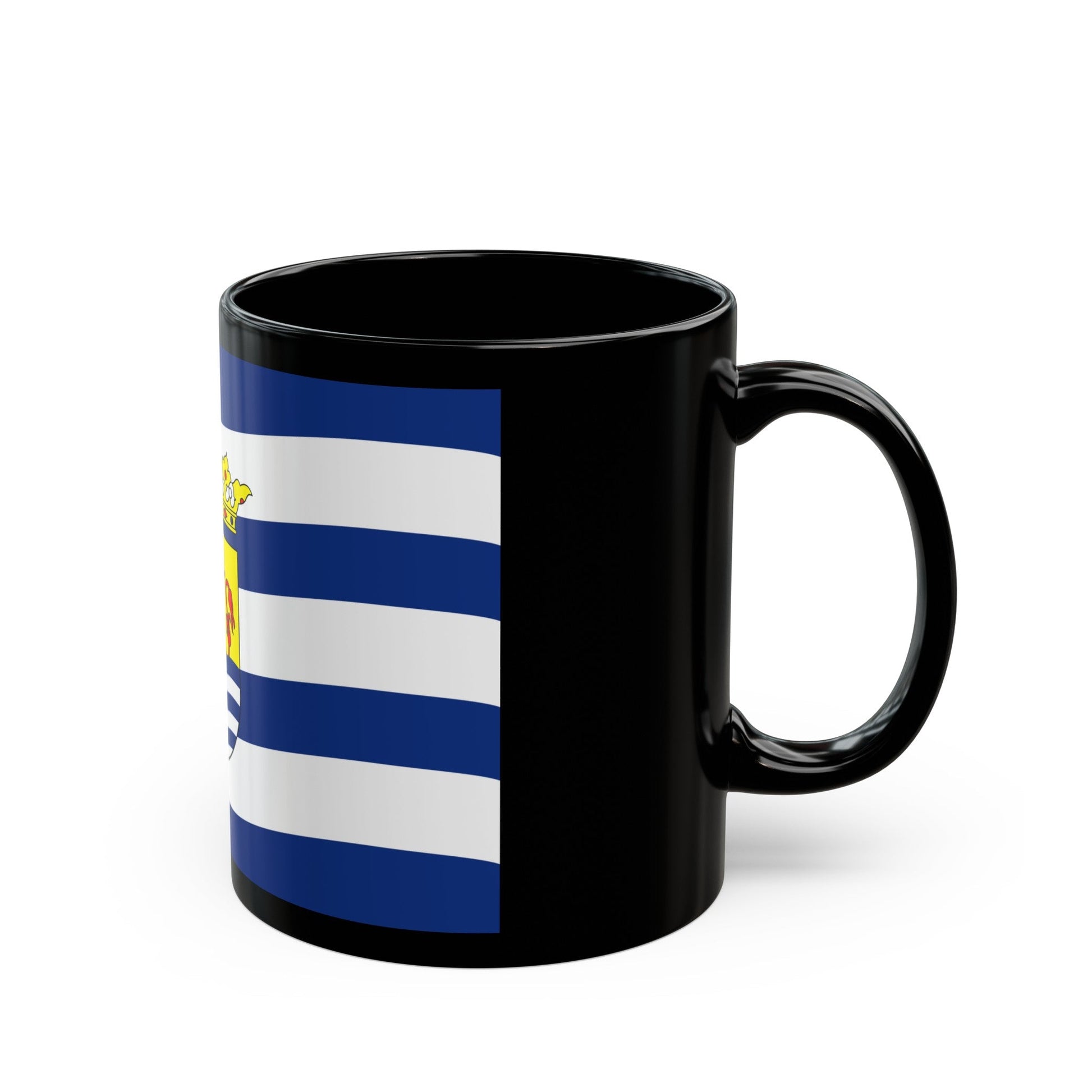 Flag of Zeeland Netherlands - Black Coffee Mug-The Sticker Space