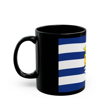 Flag of Zeeland Netherlands - Black Coffee Mug-The Sticker Space