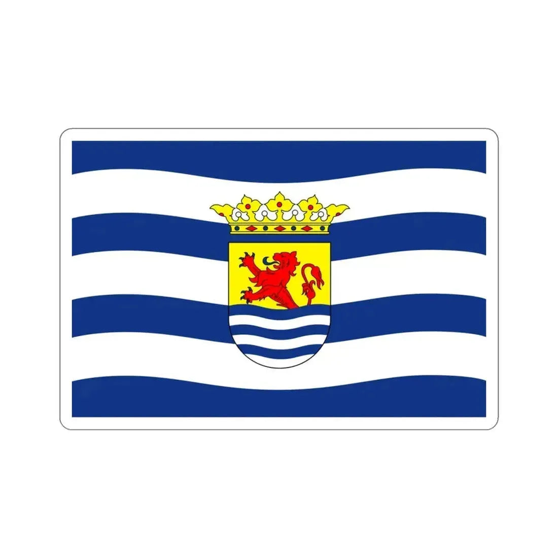 Flag of Zeeland Netherlands STICKER Vinyl Die-Cut Decal 3 Inch - The Sticker Space