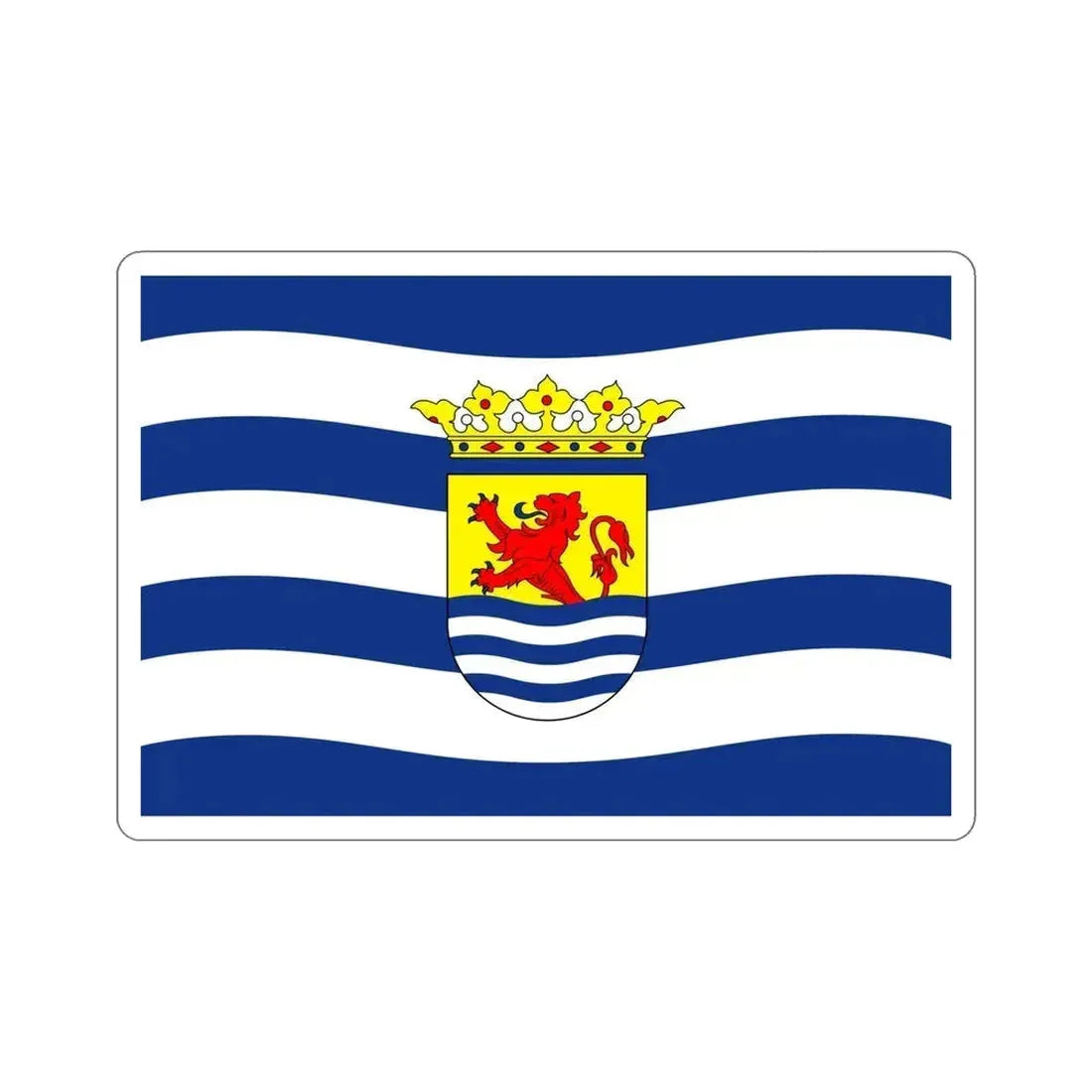 Flag of Zeeland Netherlands STICKER Vinyl Die-Cut Decal 5 Inch - The Sticker Space