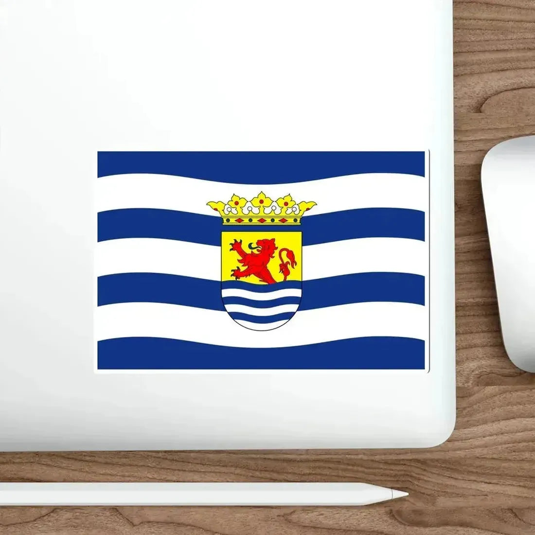 Flag of Zeeland Netherlands STICKER Vinyl Die-Cut Decal - The Sticker Space