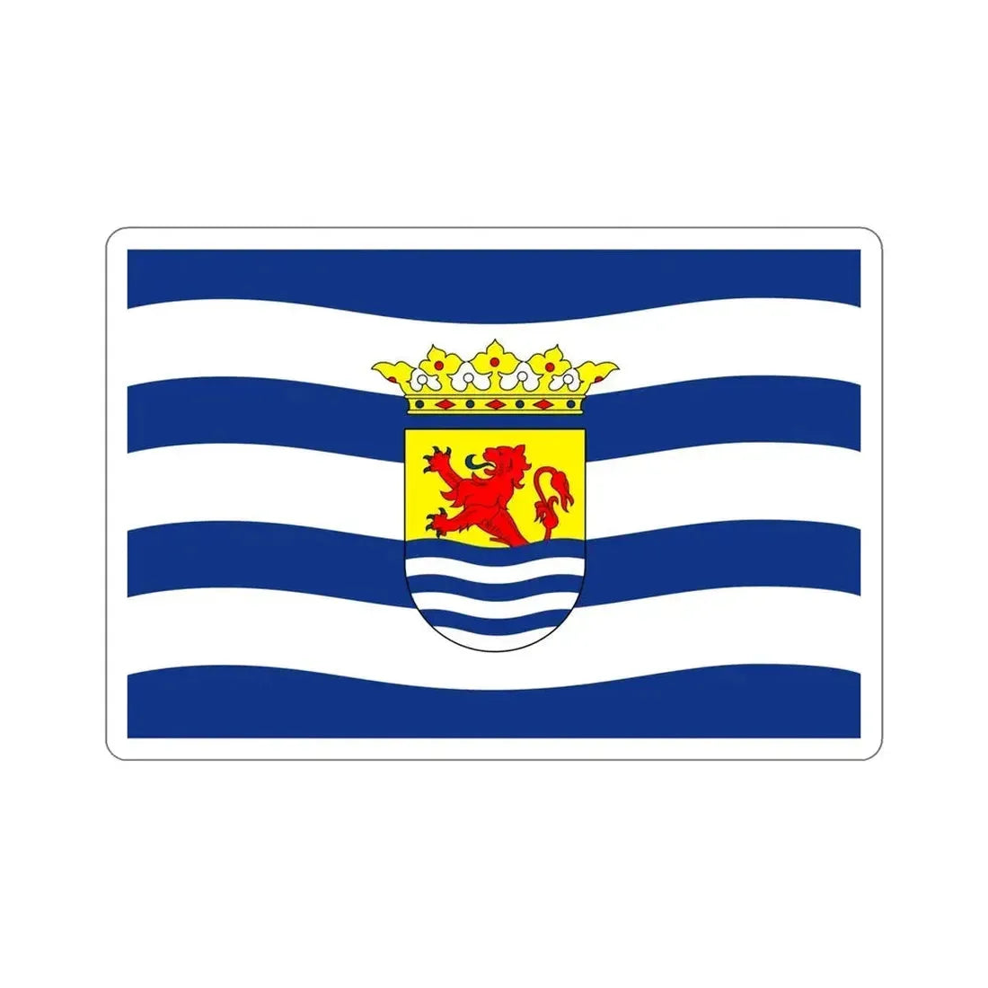 Flag of Zeeland Netherlands STICKER Vinyl Die-Cut Decal - The Sticker Space
