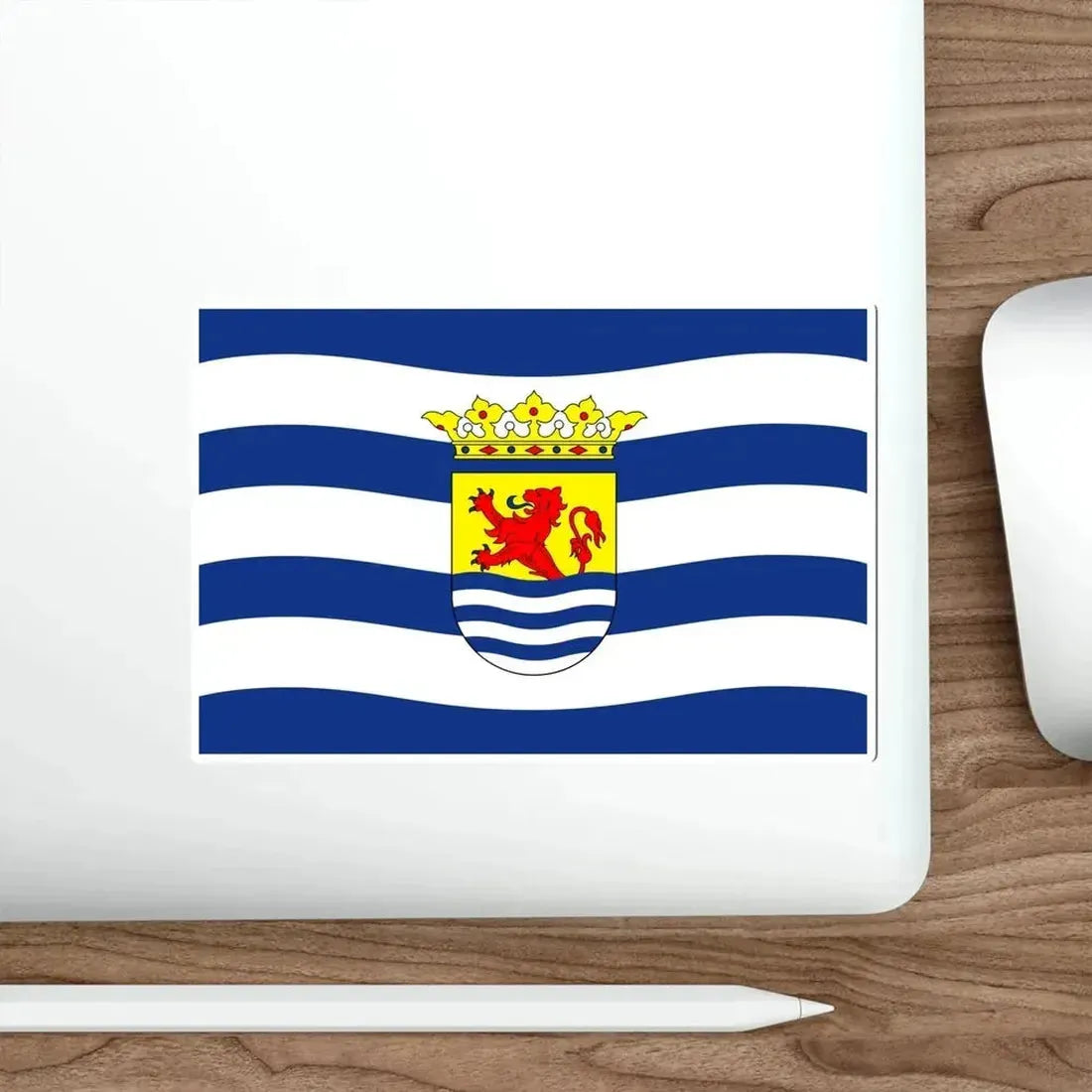 Flag of Zeeland Netherlands STICKER Vinyl Die-Cut Decal - The Sticker Space