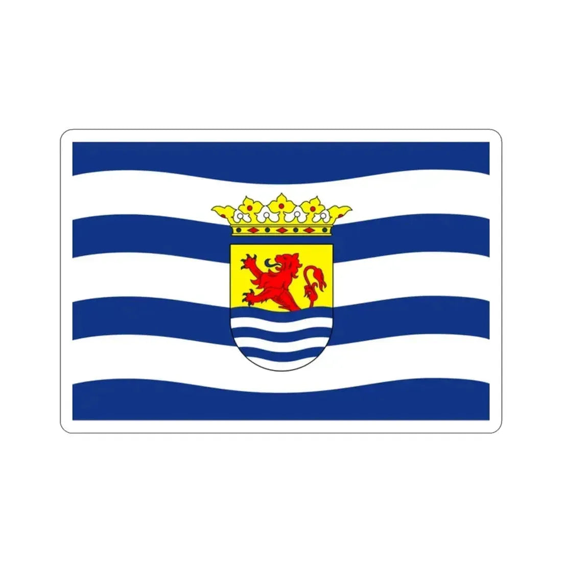 Flag of Zeeland Netherlands STICKER Vinyl Die-Cut Decal - The Sticker Space